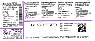 PROPRANOLOL 60760-867-30.jpg 867-30 - PROPRANOLOL 60760 867 30